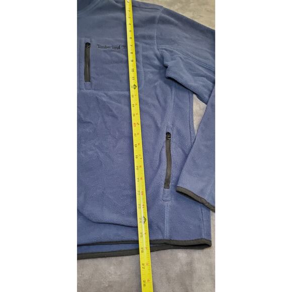 Timberland Jacket Mens Large Blue Fleece Slope Full Zip Outdoors Gorpcore Warm - Picture 2 of 10